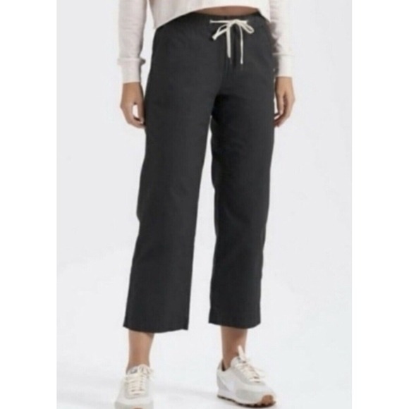 Vuori Ripstop Wide Leg Pants Women's‎ S Gray Cropped Sample - Picture 1 of 16